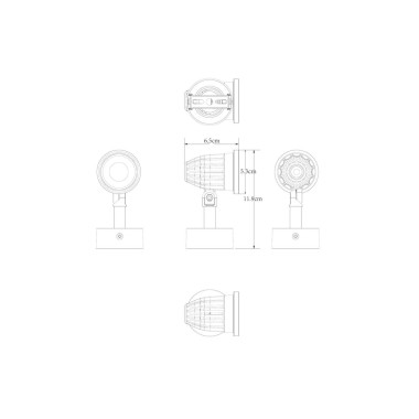 Уличный настенный светодиодный светильник Arte Lamp Elsie A1127AL-1BK &mdash; svetrussia.ru