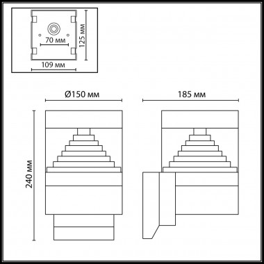 Уличный настенный светодиодный светильник Odeon Light Nature Hulk 7140/20WL &mdash; svetrussia.ru