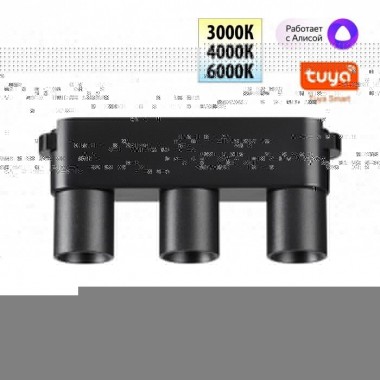 Трековый смарт-светильник Novotech для низковольтного шинопровода с двумя режимами работы IP20 LED 6W 24V 3000-6000K EASY 359477 &mdash; svetrussia.ru