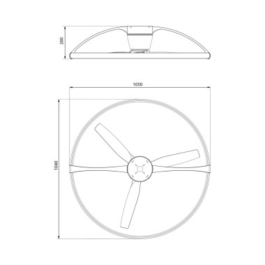 Потолочная светодиодная люстра-вентилятор Mantra Nepal 7533 &mdash; svetrussia.ru