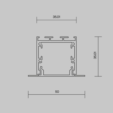 Алюминиевый профиль встраиваемый Maytoni Led Strip 632012 &mdash; svetrussia.ru