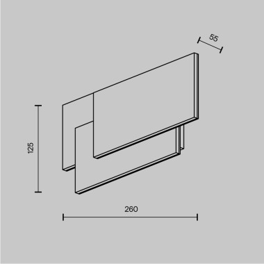 Настенный светодиодный светильник Maytoni Trame C804WL-L12W &mdash; svetrussia.ru