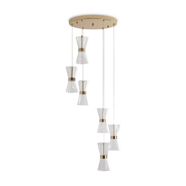 Подвесная светодиодная люстра Freya Dress FR5438PL-L37G &mdash; svetrussia.ru