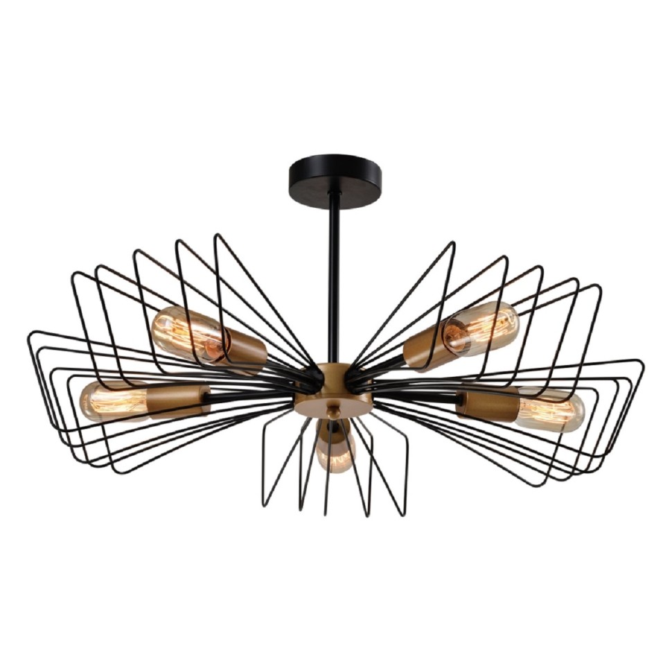 Потолочная люстра Lussole Loft Durham LSP-8796 фото 1 &mdash; svetrussia.ru