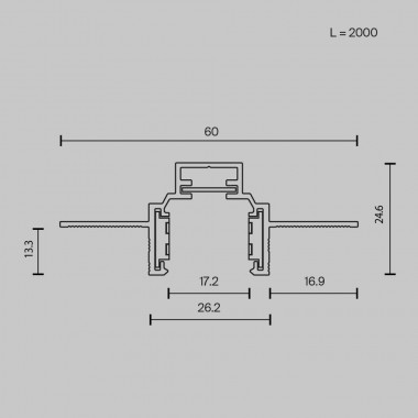 Шинопровод встраиваемый Maytoni Technical Exility Busbar TRXM034-422B &mdash; svetrussia.ru