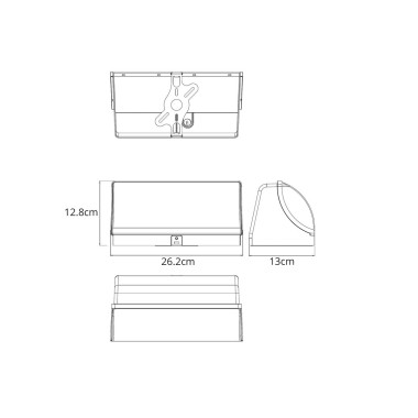 Уличный настенный светодиодный светильник Arte Lamp Ferro A2920AL-1BK &mdash; svetrussia.ru