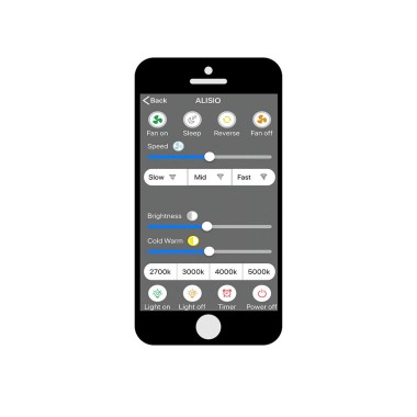 Светодиодная люстра-вентилятор Mantra Alisio 6706 &mdash; svetrussia.ru