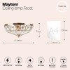 Потолочный светильник Maytoni Facet MOD094CL-04G фото 2 &mdash; svetrussia.ru