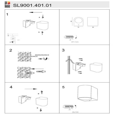 Уличный настенный светильник ST Luce Borgo SL9001.401.01 &mdash; svetrussia.ru