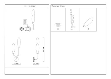 Бра ST Luce Desima SL1174.301.02 &mdash; svetrussia.ru