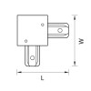 Коннектор L-образный Lightstar Barra 501127 фото 3 &mdash; svetrussia.ru