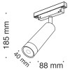 Трековый светодиодный светильник для магнитного шинопровода Maytoni Track Lamps TR019-2-7W4K-B фото 7 &mdash; svetrussia.ru