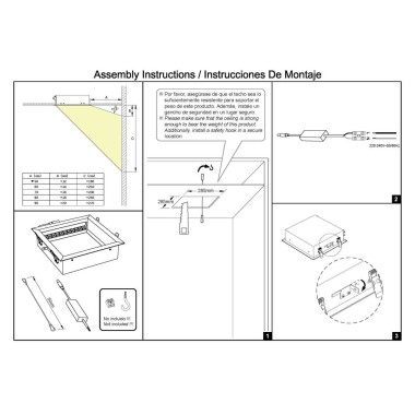 Встраивамое светодиодное окно Mantra BLUE SKY 9093 &mdash; svetrussia.ru