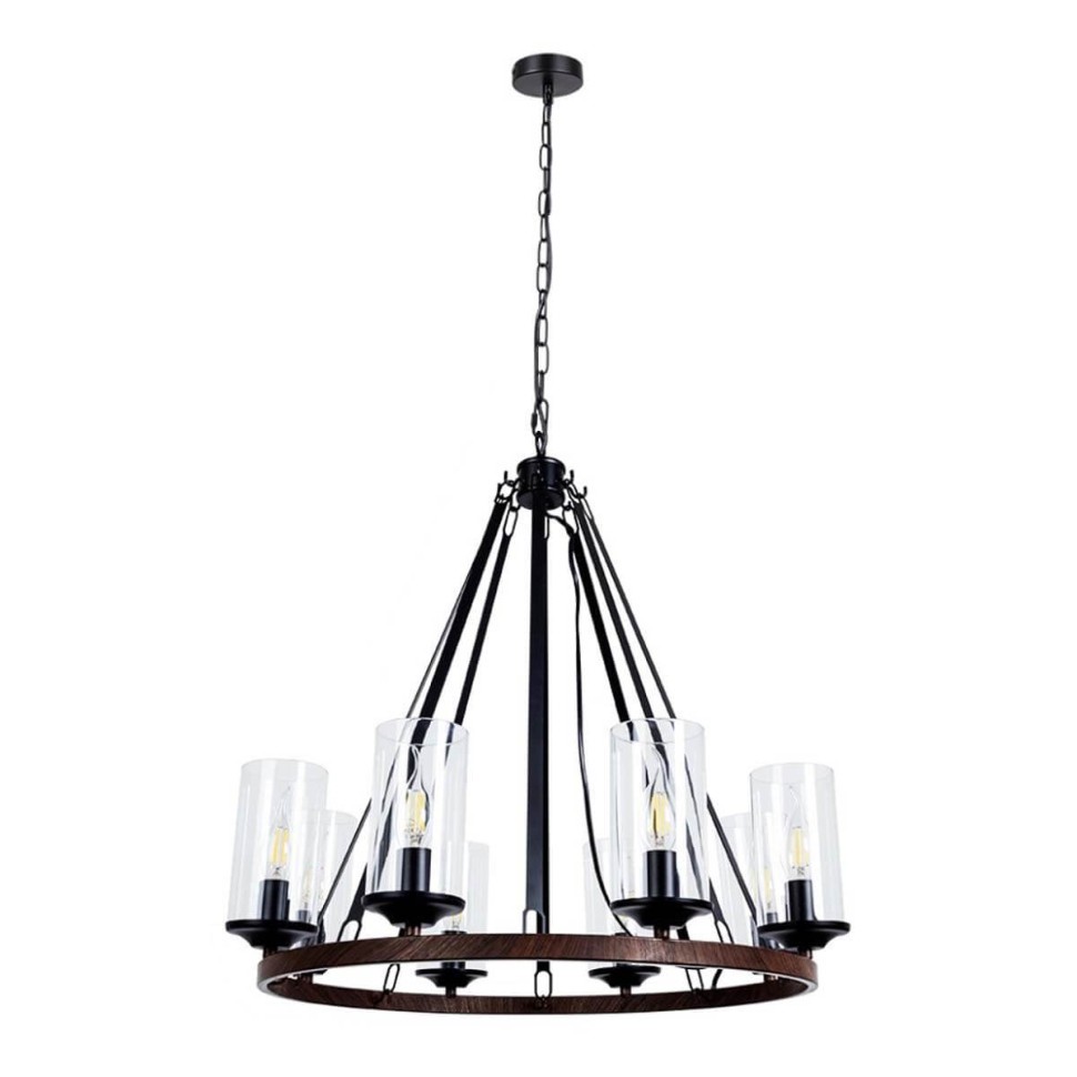 Подвесная люстра Arte Lamp Dalim A7014SP-8BK фото 1 &mdash; svetrussia.ru
