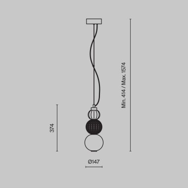 Подвесной светодиодный светильник Maytoni Collar P069PL-L16CH3K &mdash; svetrussia.ru