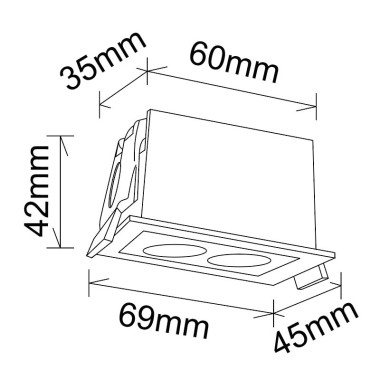 Встраиваемый светильник Mantra BLAU 9128 &mdash; svetrussia.ru
