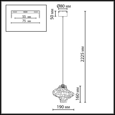 Подвесной светодиодный светильник Odeon Light L-Vision Ordi 5108/3L &mdash; svetrussia.ru