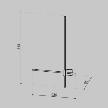 Настенный светильник Maytoni Technical Pars C070WL-L12GB3K &mdash; svetrussia.ru