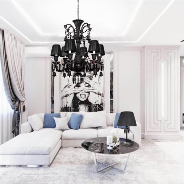 Подвесная люстра Loft IT Zenith 10210/8 Black &mdash; svetrussia.ru