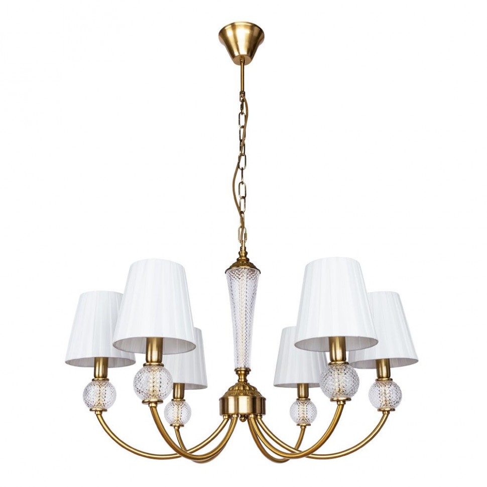 Подвесная люстра Arte Lamp Gracie A7301LM-6PB фото 1 &mdash; svetrussia.ru