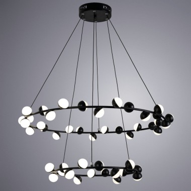 Подвесная светодиодная люстра Arte Lamp Dexter A3619SP-48BK &mdash; svetrussia.ru