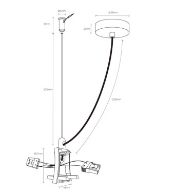 Соединитель с блоком питания Mantra Hanok 7553 &mdash; svetrussia.ru
