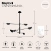 Подвесная люстра Maytoni Technical Mollis MOD126PL-08B фото 2 &mdash; svetrussia.ru