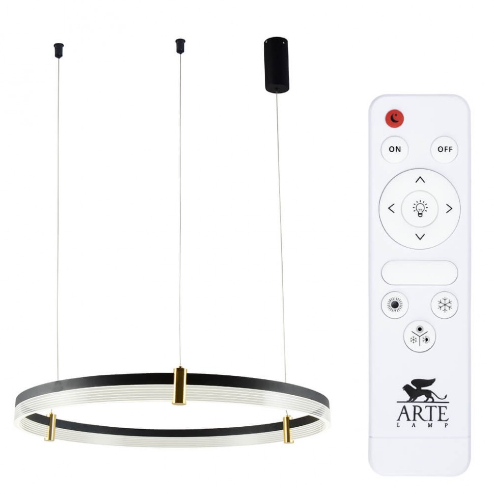 Подвесной светодиодный светильник Arte Lamp Mercury A2183SP-1BK фото 1 &mdash; svetrussia.ru