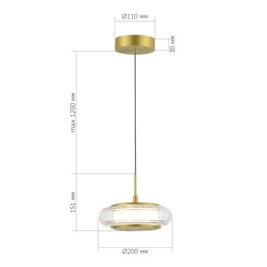 Подвесной светодиодный светильник ST Luce Frittela SL6239.203.01 &mdash; svetrussia.ru