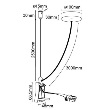 Соединитель с блоком питания Mantra Hanok 7559 &mdash; svetrussia.ru