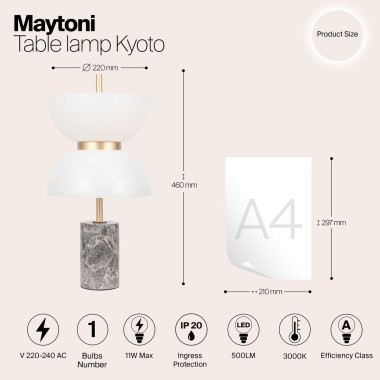 Настольная светодиодная лампа Maytoni Memory MOD178TL-L11GR3K &mdash; svetrussia.ru