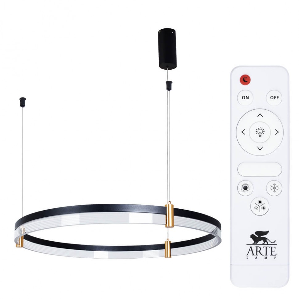 Подвесной светодиодный светильник Arte Lamp Mercury A2184SP-1BK фото 1 &mdash; svetrussia.ru