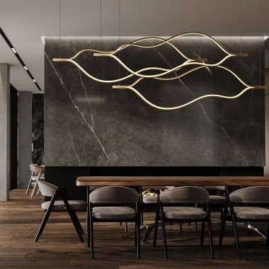 Подвесной светильник Loft it Tape Light 10403/1400 SN &mdash; svetrussia.ru