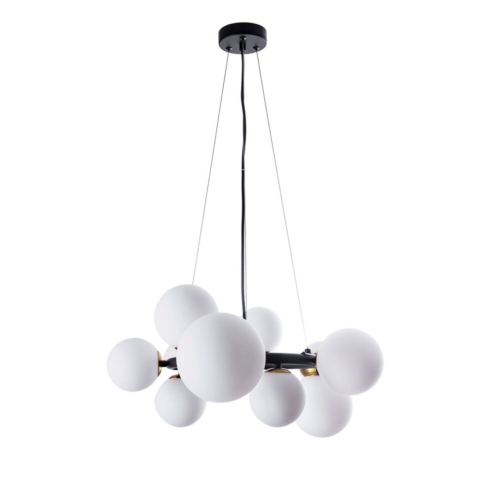 Подвесная люстра Arte Lamp GEMINI A2243SP-10BK фото 1 &mdash; svetrussia.ru