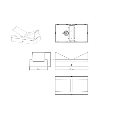 Уличный настенный светодиодный светильник Arte Lamp Gunter A6306AL-2BK &mdash; svetrussia.ru