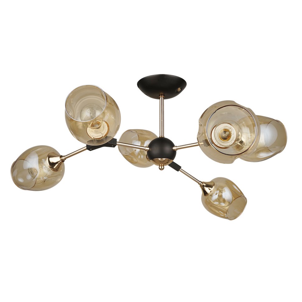 Люстра на штанге Arte Lamp SEPPIA A4211PL-6BK фото 1 &mdash; svetrussia.ru