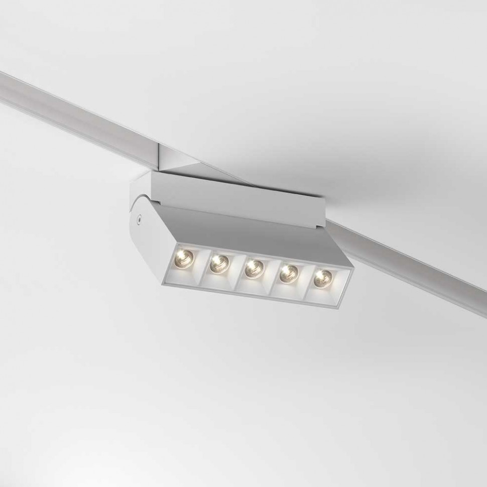 Трековый светодиодный светильник Maytoni Technical Points Rot TR077-2-10W3K-W фото 1 &mdash; svetrussia.ru