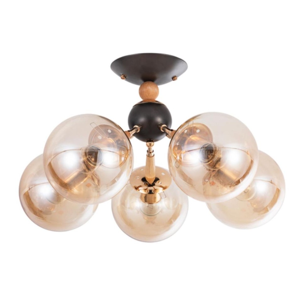 Потолочная люстра Arte Lamp Boston A4485PL-5BK фото 1 &mdash; svetrussia.ru