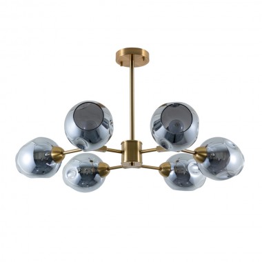 Потолочная люстра Arte Lamp Yuka Smoky A7759PL-6PB &mdash; svetrussia.ru