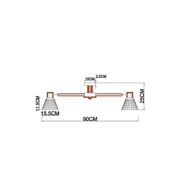 Потолочная люстра Arte Lamp Meleph A4096PL-8BR &mdash; svetrussia.ru