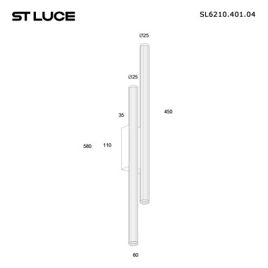 Настенный светодиодный светильник ST Luce Lilt SL6210.401.04 &mdash; svetrussia.ru
