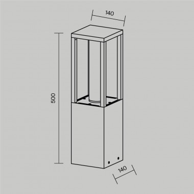 Ландшафтный светодиодный светильник Maytoni Outdoor Expo O480FL-L12B3K &mdash; svetrussia.ru