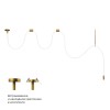 Потолочный светильник LOFT IT Thread 10388B Brass фото 3 &mdash; svetrussia.ru