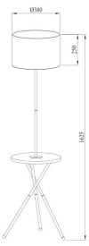 Торшер Arte Lamp Combo A2070PN-1BK фото 3 &mdash; svetrussia.ru