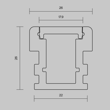 Алюминиевый профиль встраиваемый Maytoni Led Strip 636016 &mdash; svetrussia.ru