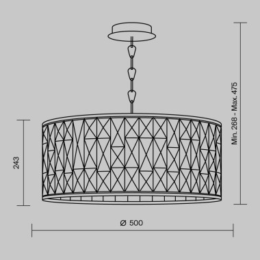 Подвесная люстра Maytoni Gelid MOD184-PL-04-CH &mdash; svetrussia.ru