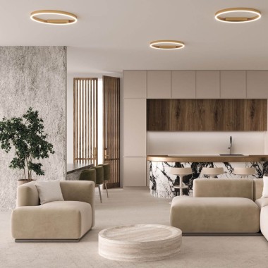 Потолочный светодиодный светильник Maytoni Rim MOD058CL-L50BK &mdash; svetrussia.ru