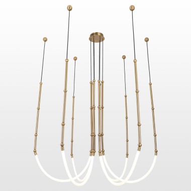 Подвесной светодиодный светильник Lussole Loft BEND LSP-7071 &mdash; svetrussia.ru