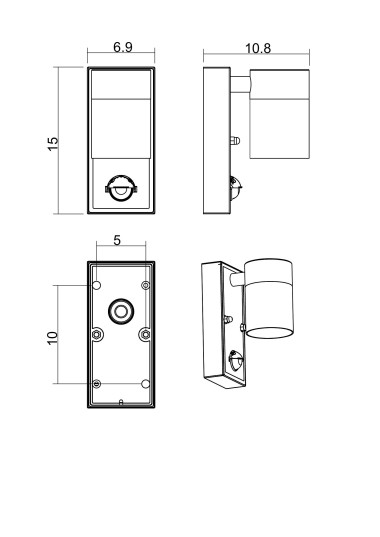 Уличный настенный светильник Arte Lamp Mistero A3322AL-1BK &mdash; svetrussia.ru