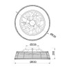 Потолочная светодиодная люстра-вентилятор Mantra INDONESIA 7810 фото 2 &mdash; svetrussia.ru